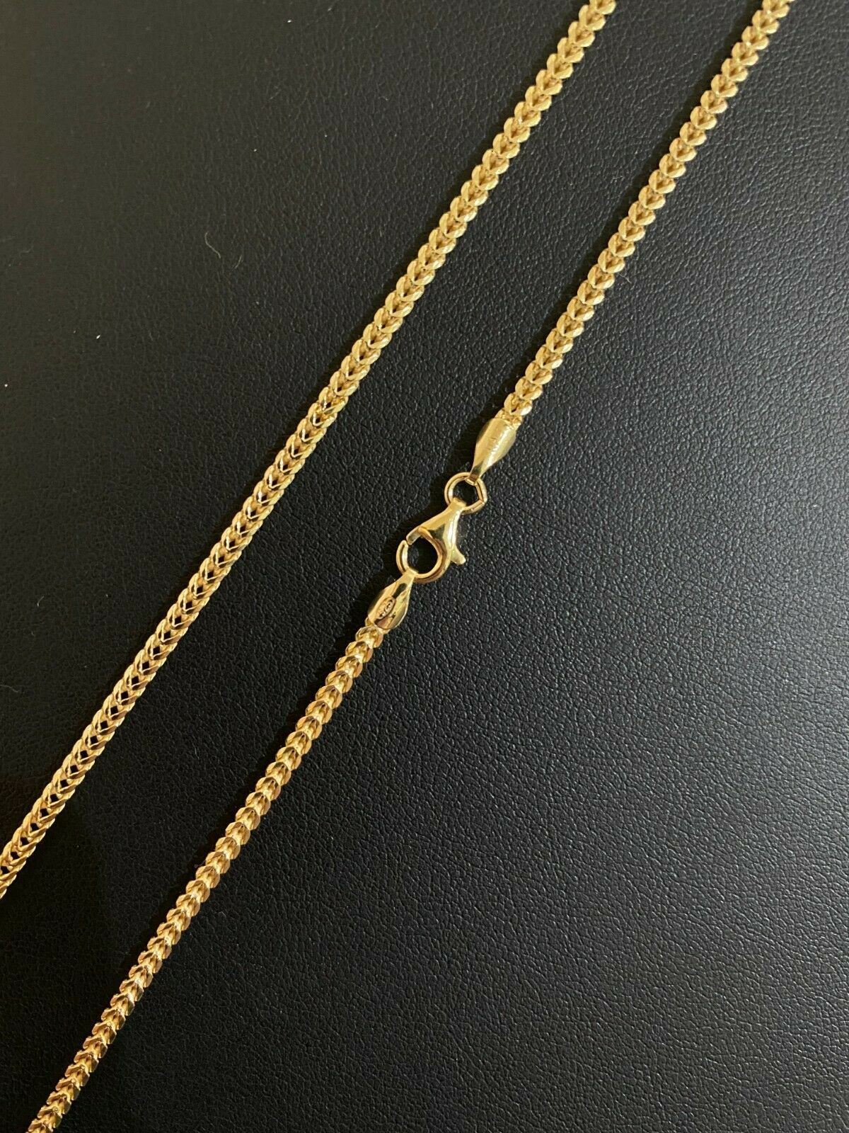 2mm 14k Gold Plated 925 Sterling Silver Franco Chain Necklace WHOLESALE 10pc