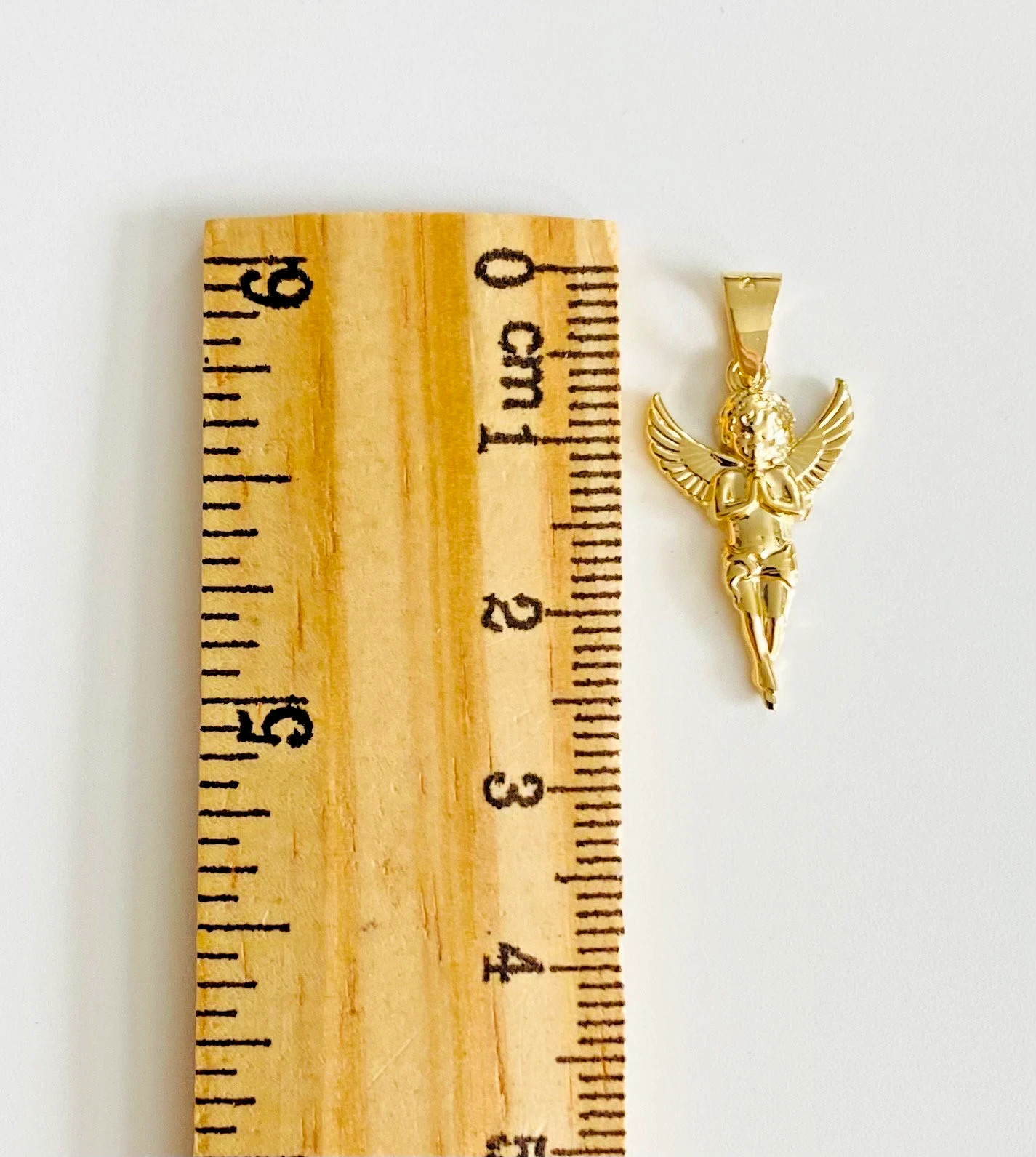 18K GOLD FILLED SAINT MICHAEL PENDANT/MEDALLA SAN MIGUEL PROTECCION-38mm-P74