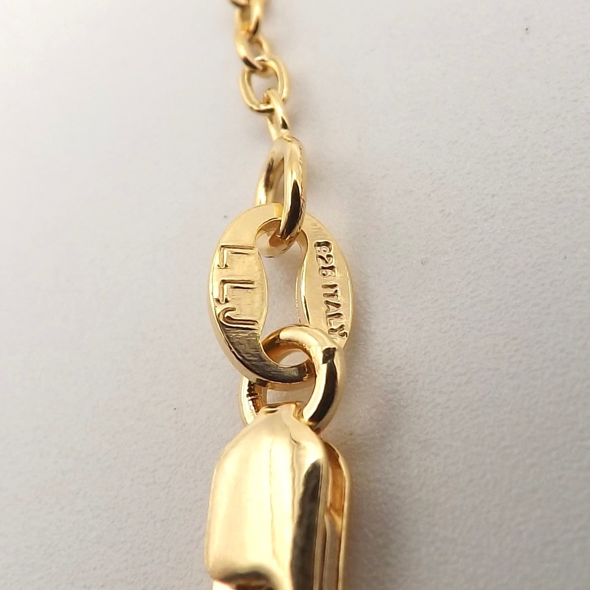 18k Gold Vermeil Sterling Silver Cable Link Pendant Chain Necklace 16in to 18in