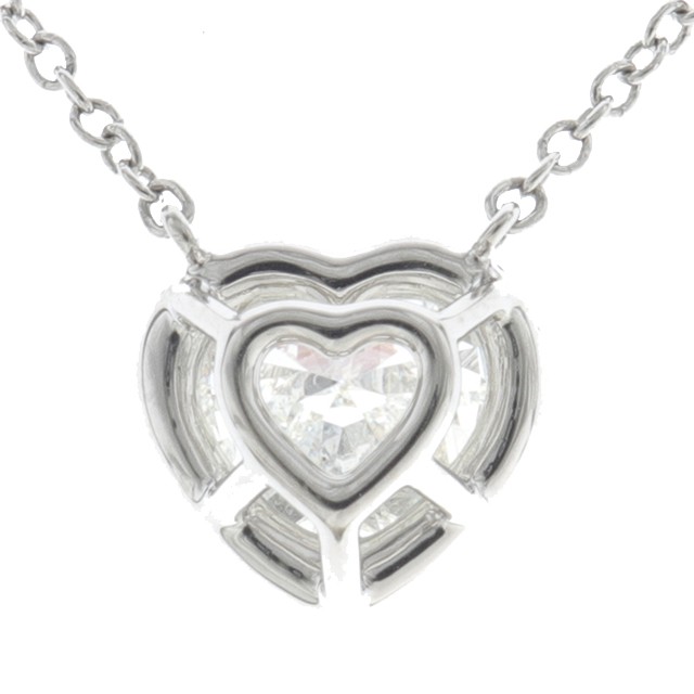 Tiffany & Co. Solest Heart Shape Necklace PT950 Diamond 0.85ct I VS2 NONE 655673