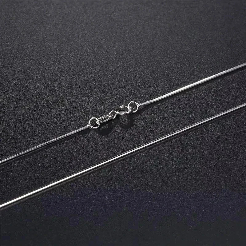 Men&Women’s 925 Sterling Silver Tarnish-Free Italian Snake Chain Necklace 16-24*