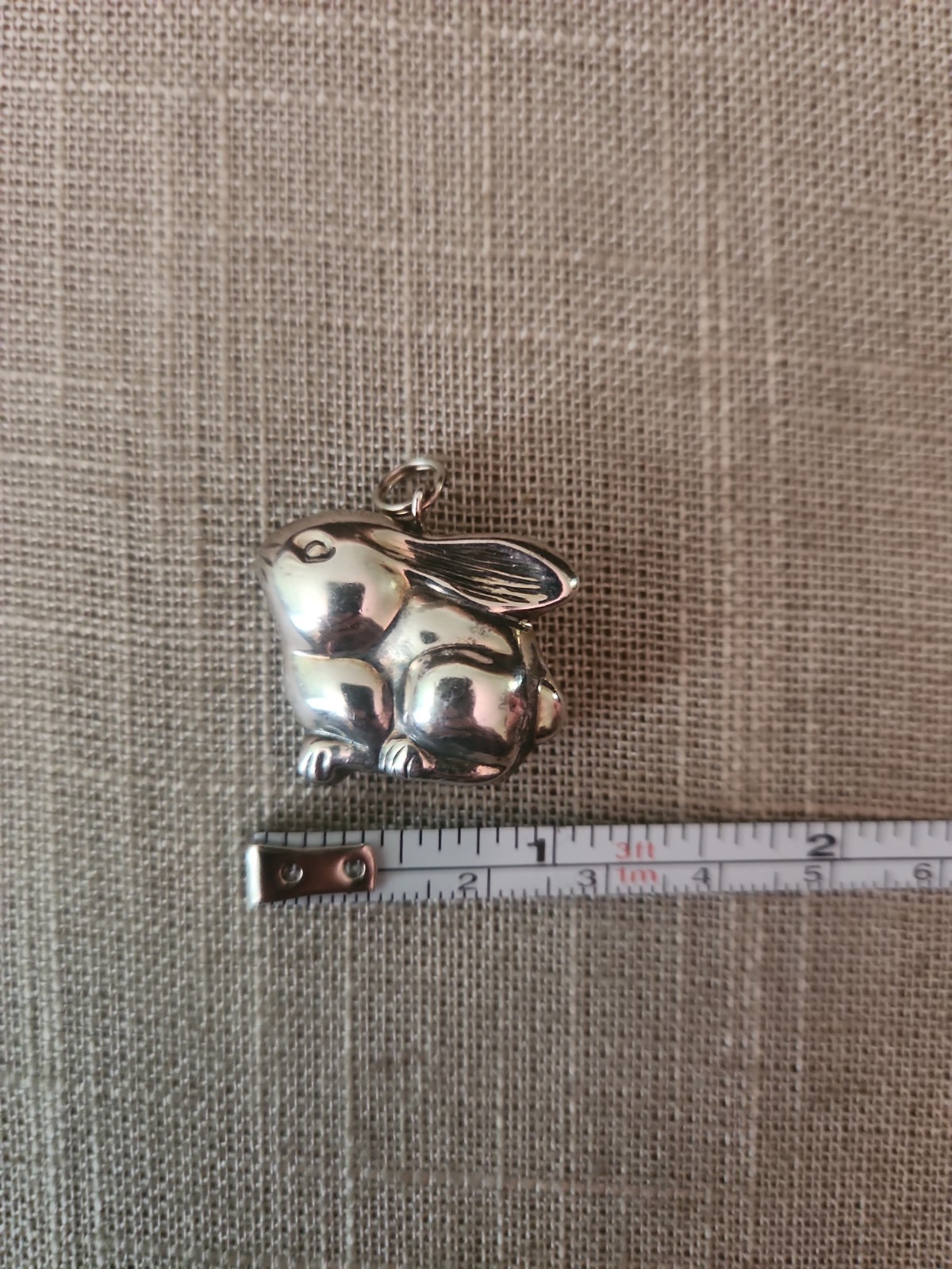 Electroform Sterling Silver Bunny Rabbit Pendant