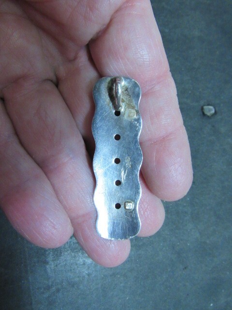 multi stone sterling pendant southwestern