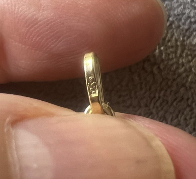 Solid 18k Gold Gondola Venice Venezia Charm Pendant Souvenir Italy 1.1 g