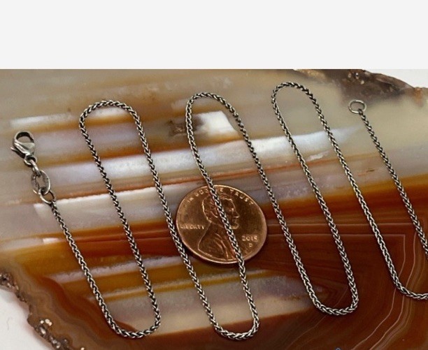 James Avery Sterling Silver 18 3/4” Spiga Chain Necklace 1.22 mm Wide 2.5g