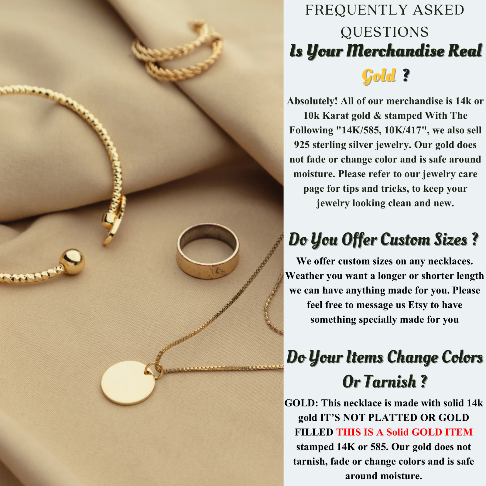14K Solid Rose Gold Box Necklace Real Gold Chain All Lengths & sizes