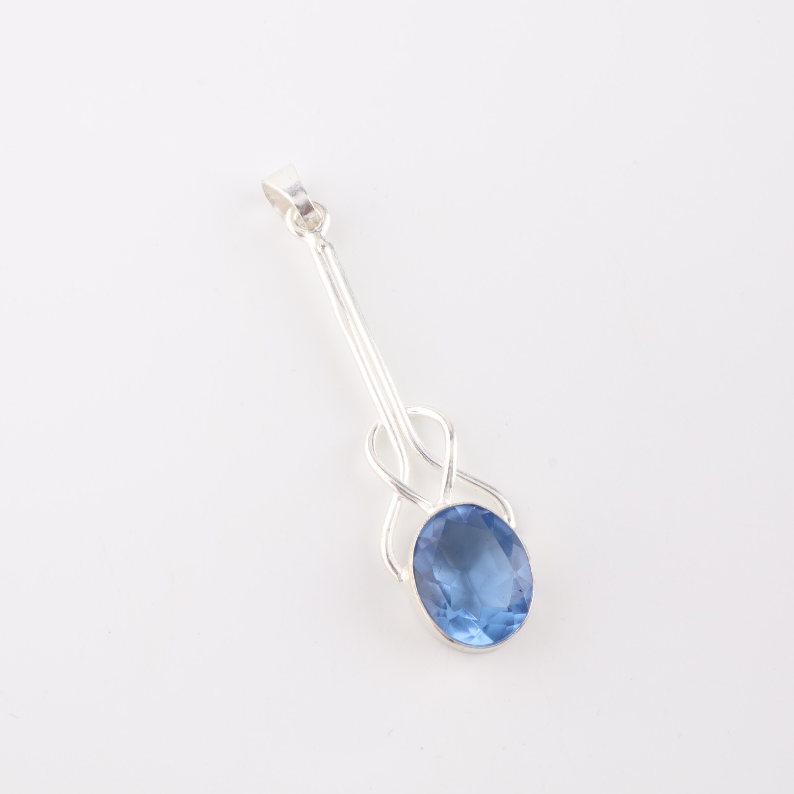Tanzanite Gemstone 925 Sterling Silver Jewelry Handmade Partywear Pendant 1.79″