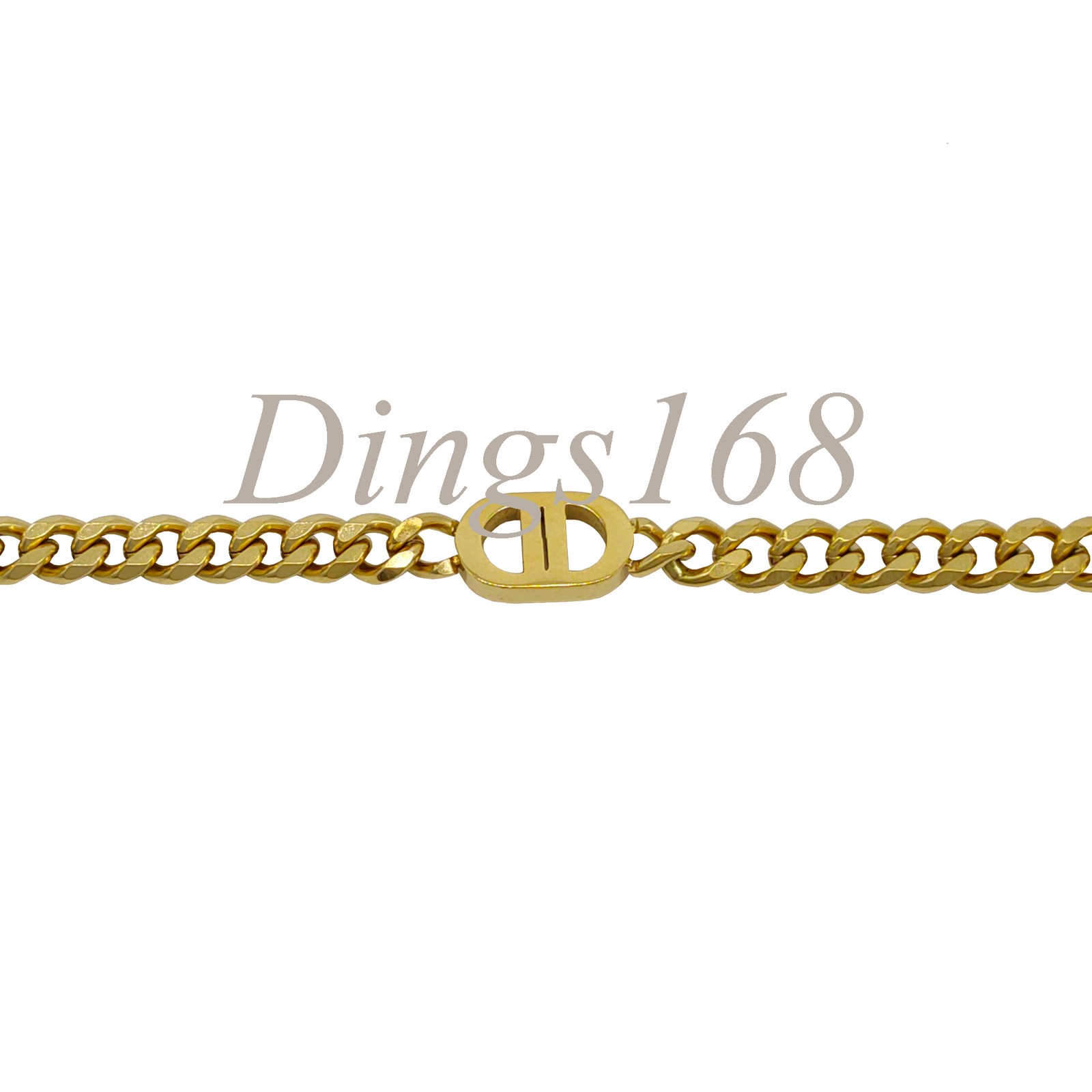 Unisex 18K Yellow Gold Filled Hypoallergenic 16″/18″ 7mm Thick Chain Necklace