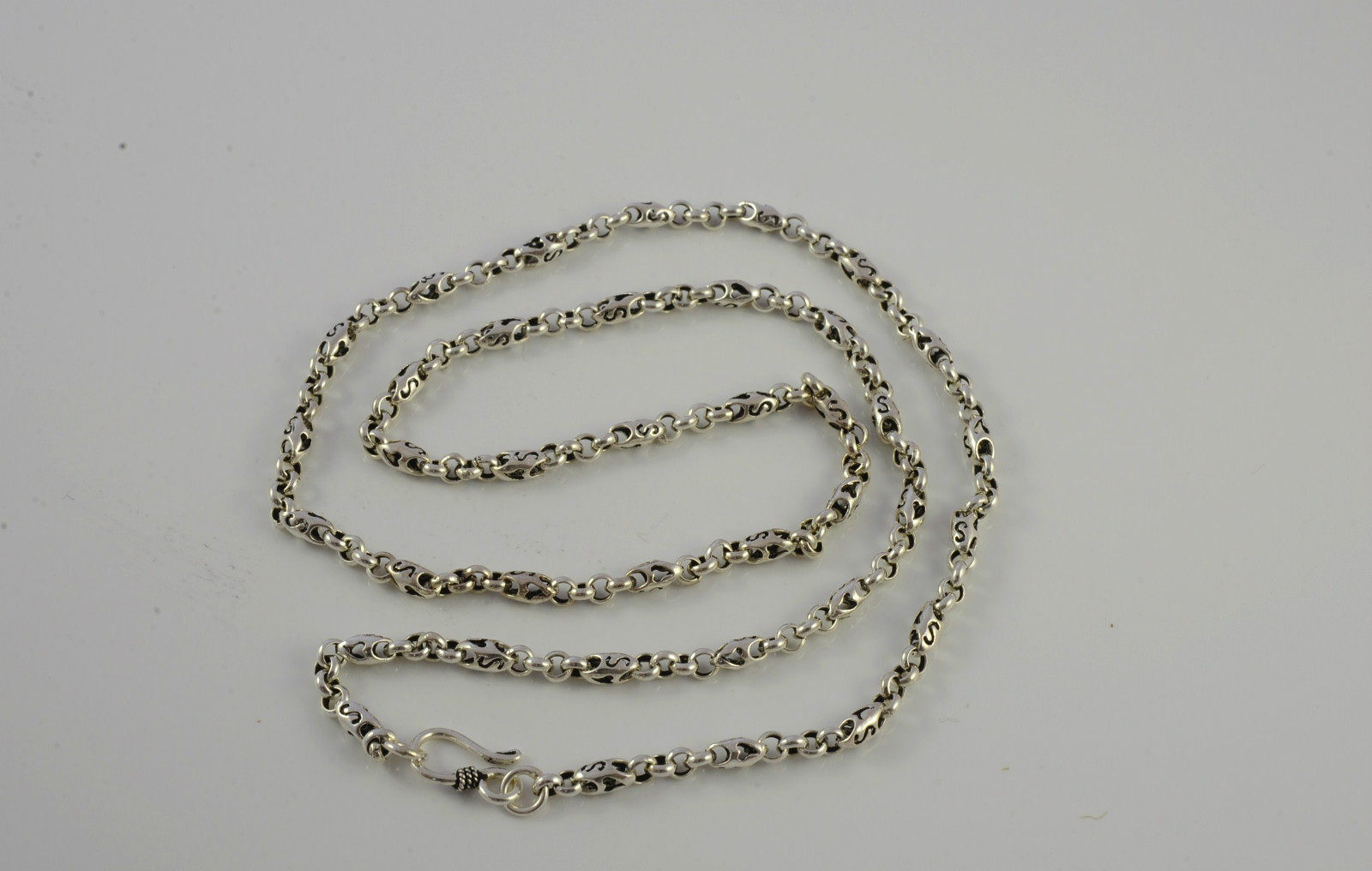 S925 Fine Sterling Silver Necklace Chain 4mm / 27″ / 22.2g USA seller