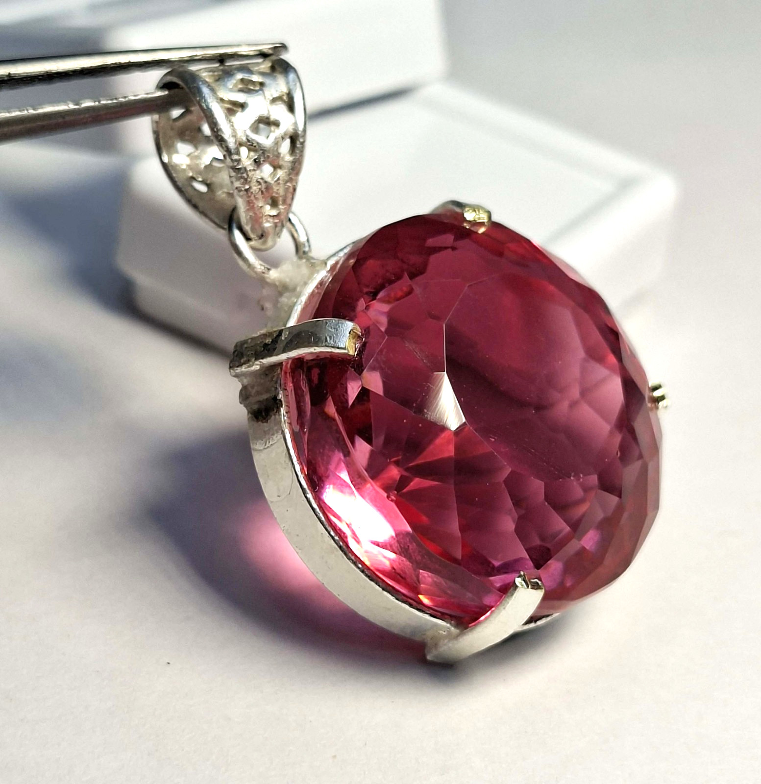 87.90 Ct Awesome Pink Topaz Round Cut Gemstone EGL Certified Lab-CreatedSB918