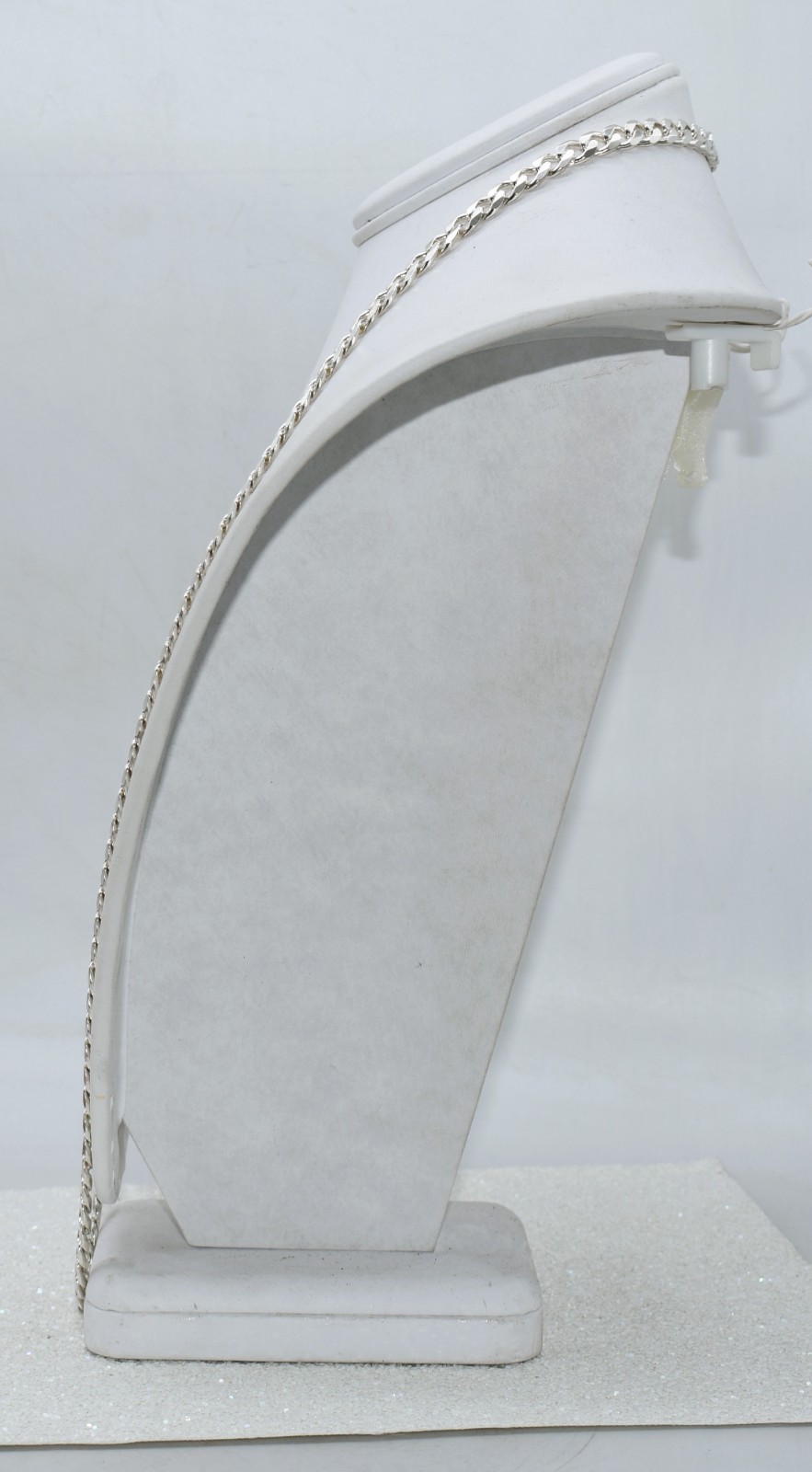 Italian Curb Link 7 mm High-Polish & Textured Sterling Silver Chain 70.5 g 30 in
