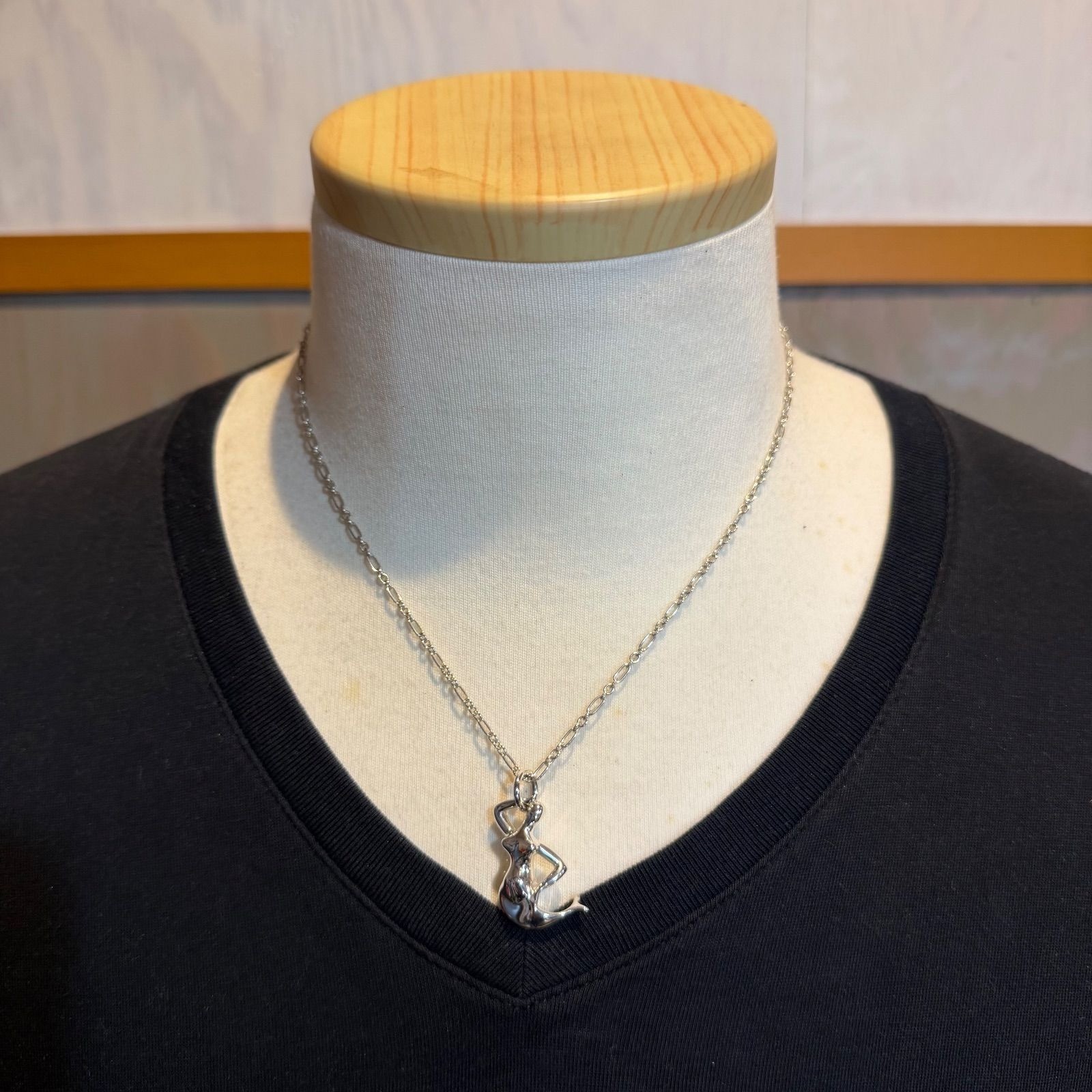 Georg Jensen Mermaid Pendant Necklace No.20 Silver 925 Discontinued Collectors