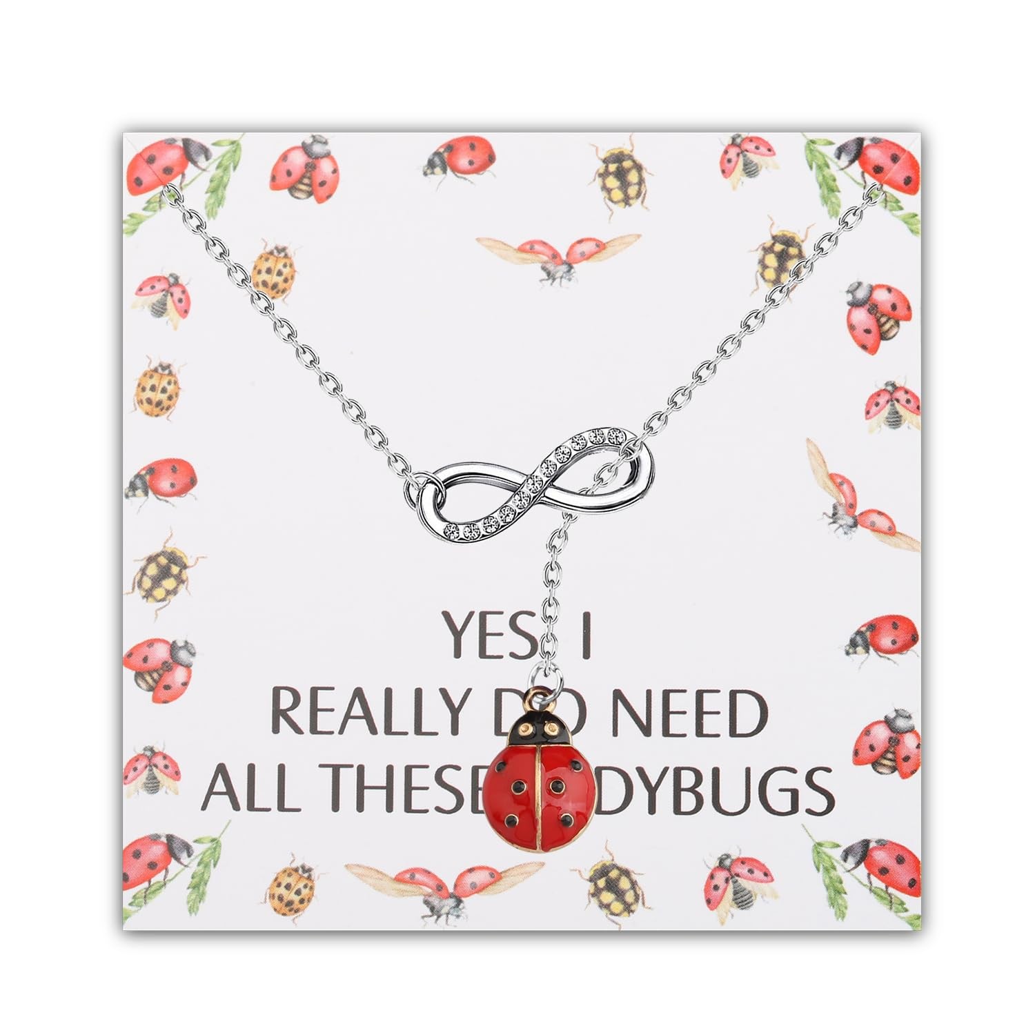 Ladybug Necklace Ladybug Fan Gift Insect Lover Gift Yes I Really Do Need All The