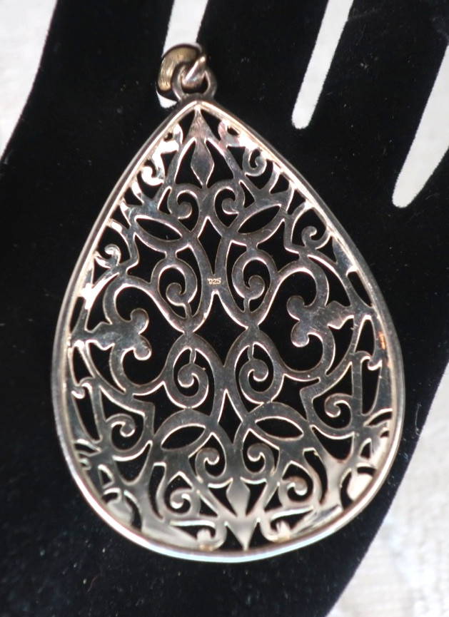 Large Charleston Southern Gates Original Encore Pendant Sterling Silver 60mm