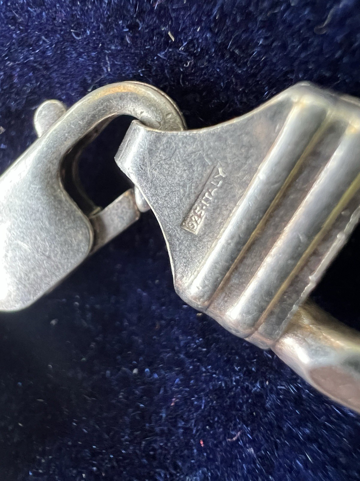 Vintage 24” ITALY .925 Sterling Silver Men’s Heavy Curb Cuban Links Chain 112 gr