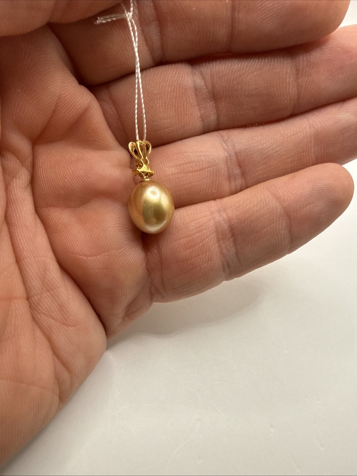 14k Golden Or Gold South Seas Pearl Pendant New