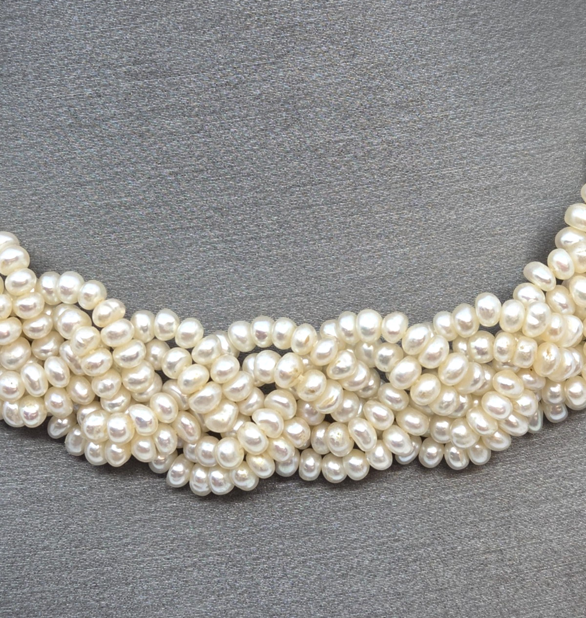 Honora Braided Pearl Torsade Necklace Sterling Silver clasp & Bracelet Set