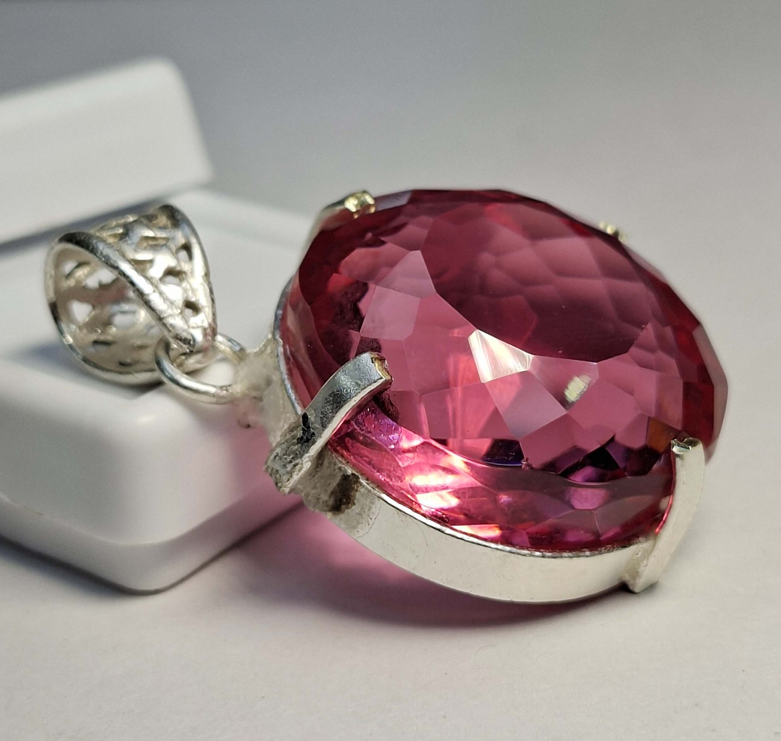 87.90 Ct Awesome Pink Topaz Round Cut Gemstone EGL Certified Lab-CreatedSB918