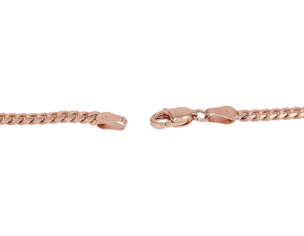 Unisex Miami Cuban Link Chain Necklace 3.5MM Solid Real10K Rose Gold 16-30 In…