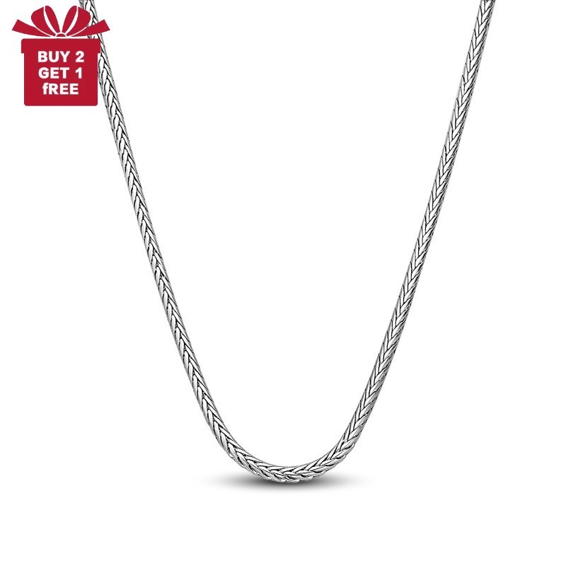 KUNSIR 925 Sterling Silver Chain Necklace For Women Men Choker 20″-Adjustable