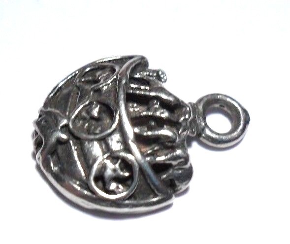 VINTAGE NOAH’S ARK W/ ANIMALS RELIGIOUS STERLING SILVER 925 CHARM PENDANT