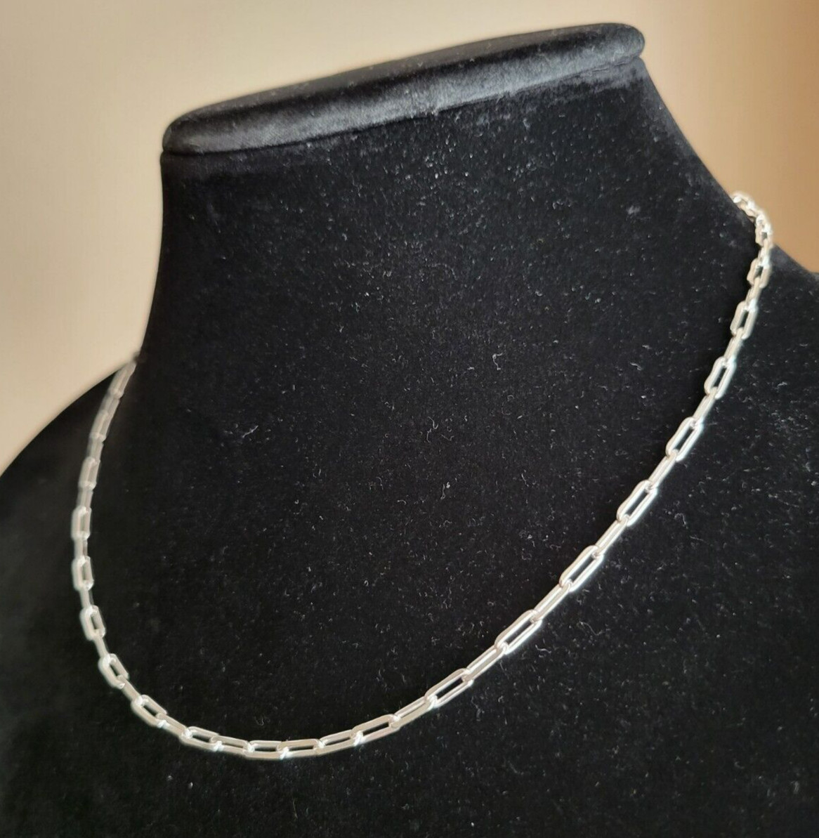 Erick’s Sterling Silver 18 in. long Paper Clip Chain Taxco.925