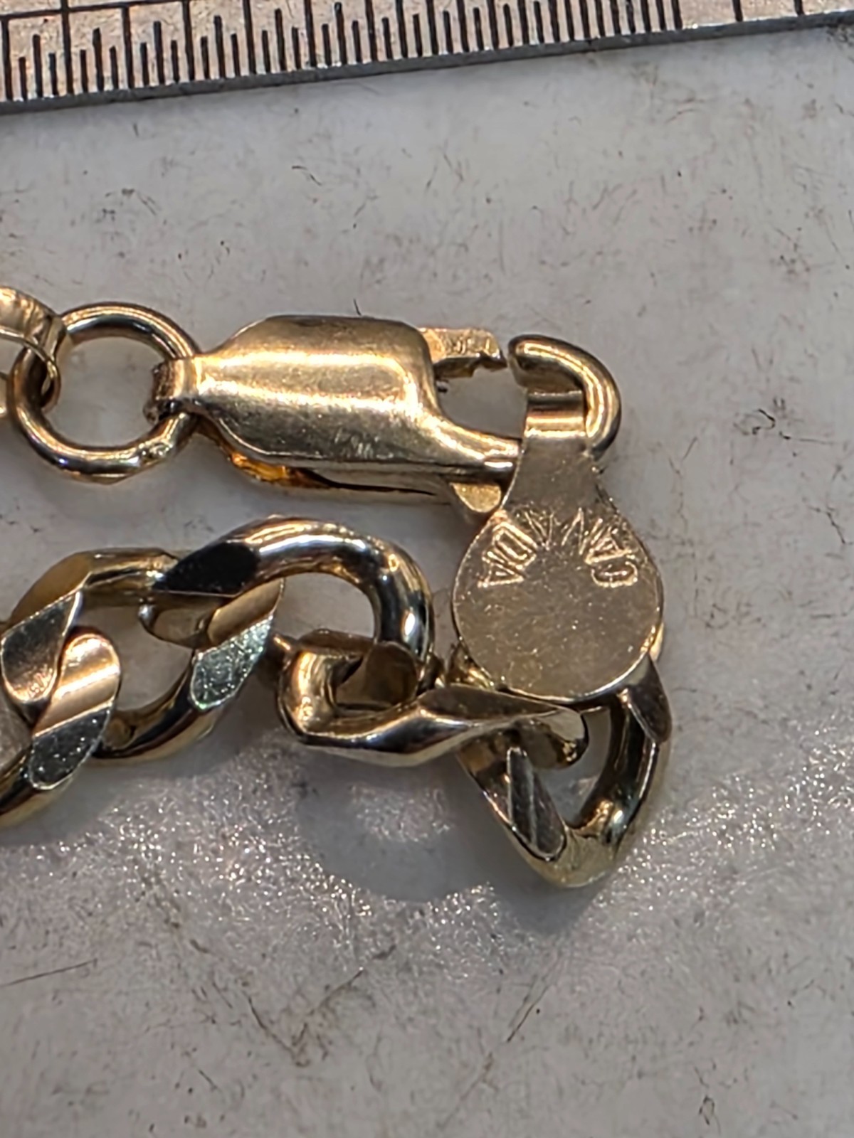 10k Solid Yellow Gold Authentic 5mm Cuban Link Bracelet S9″ 11.8gms!