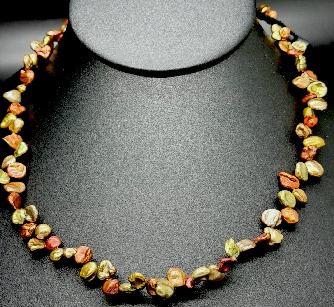 Honora Keshi Pearl Multi Color 17” Necklace New In Box