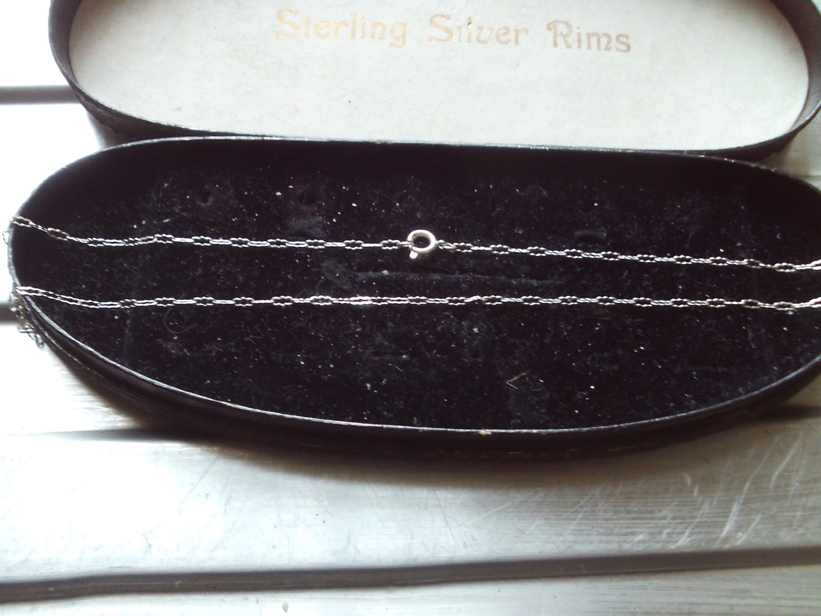 925 silver 17″ elongated link chain necklace 2 mm width