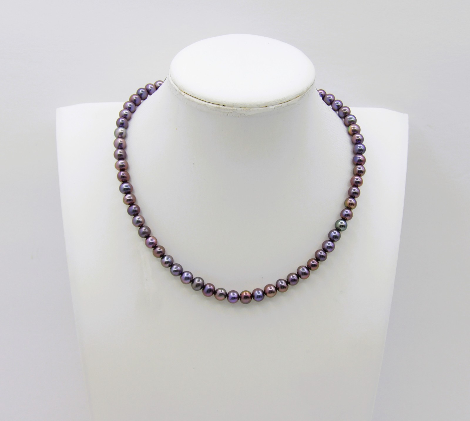 14 inches Long HQ Dark Potato Genuine Freshwater Pearl Necklace Jewelry NK899