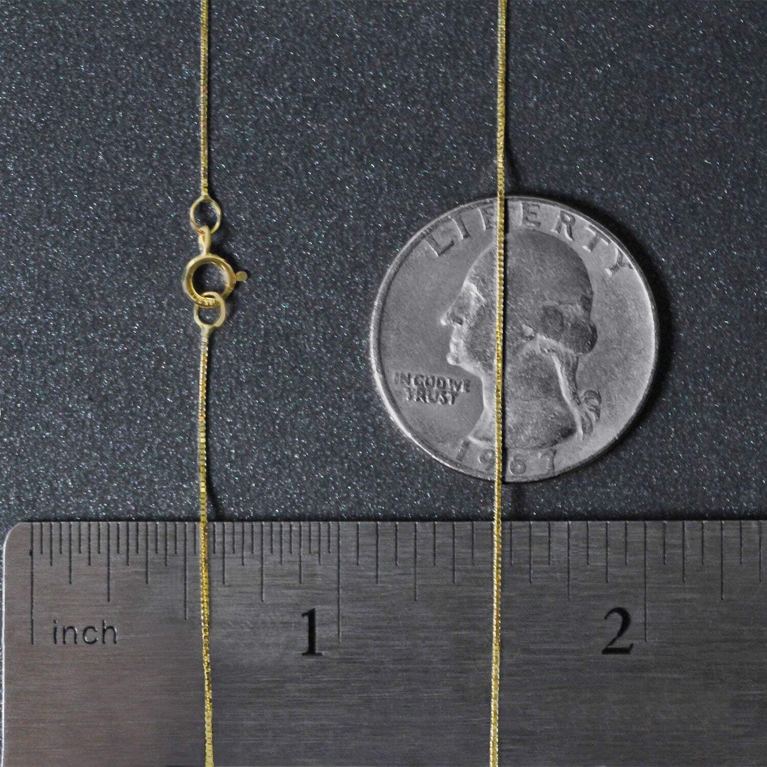 14k Yellow Gold Classic Box Chain (0.45 mm)