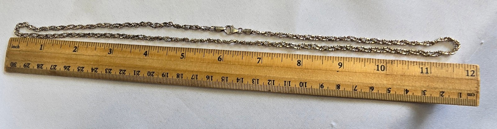 Sterling Silver Necklace 9.41g Fine Jewelry 23.5″ Unique Chain Lobster