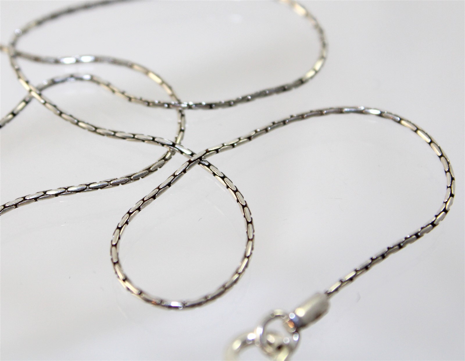 Sterling Silver .80mm Round Box Chain 20″ 2.3 grams