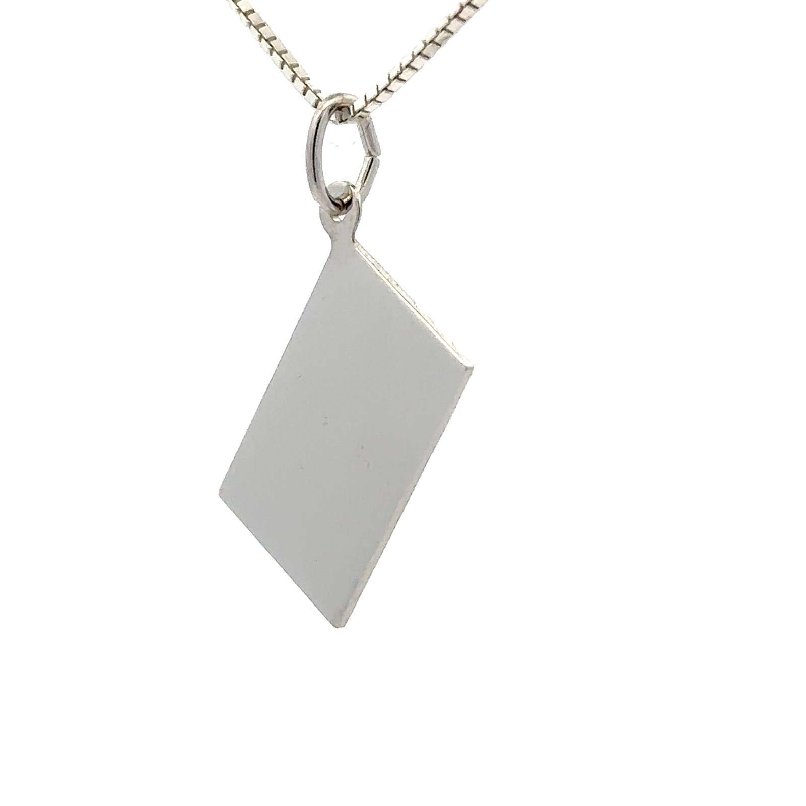 Sterling Silver United States Flag Pendant/Charm (1/2 x 3/4 Inch)