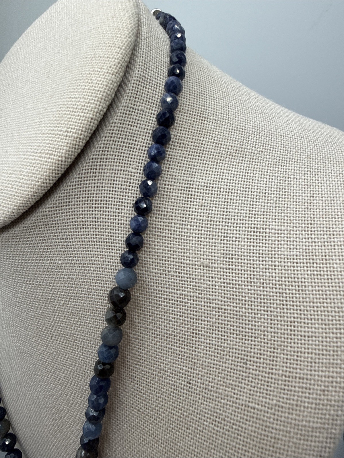 Jay King Mwezi Moon Blue Sapphire & Sleeping Beauty Turquoise 925 Necklace