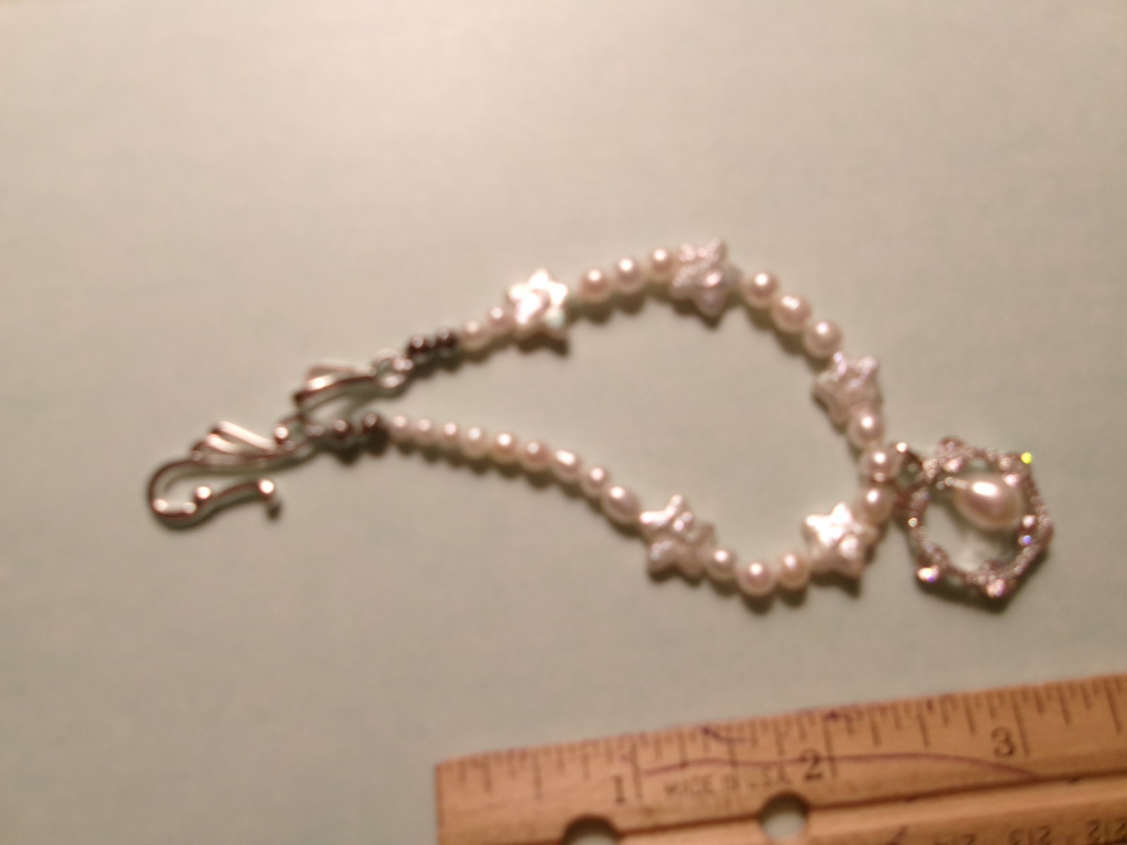 PEARL BRACELET WITH REAL PEARLS I MADE THIS ONE PINK TAMBOURINE