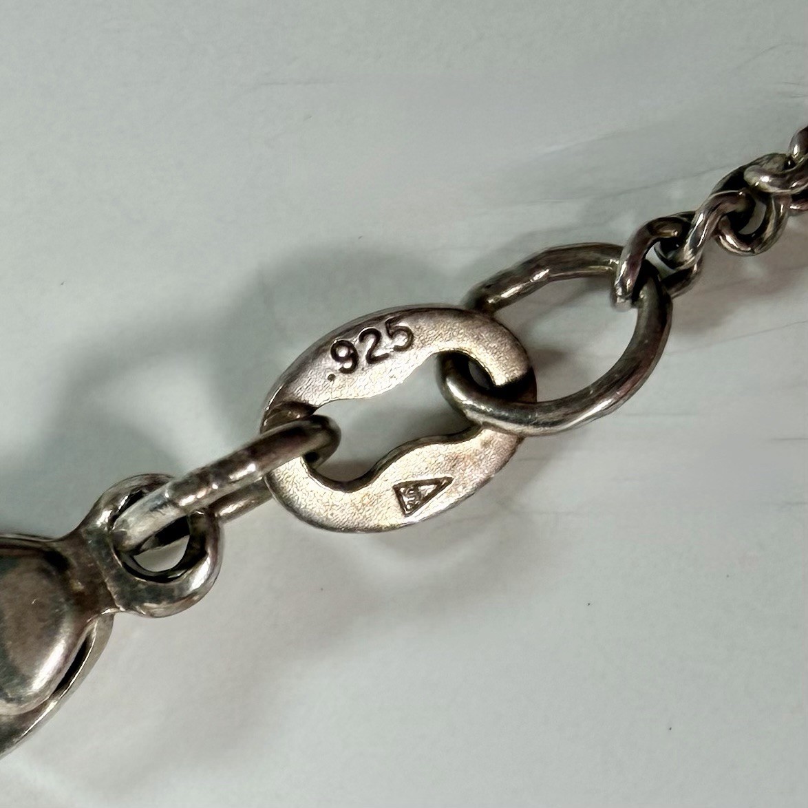 James Avery 925 Silver Chain W/ Unbranded Emerald Accent Heart Pendant Necklace