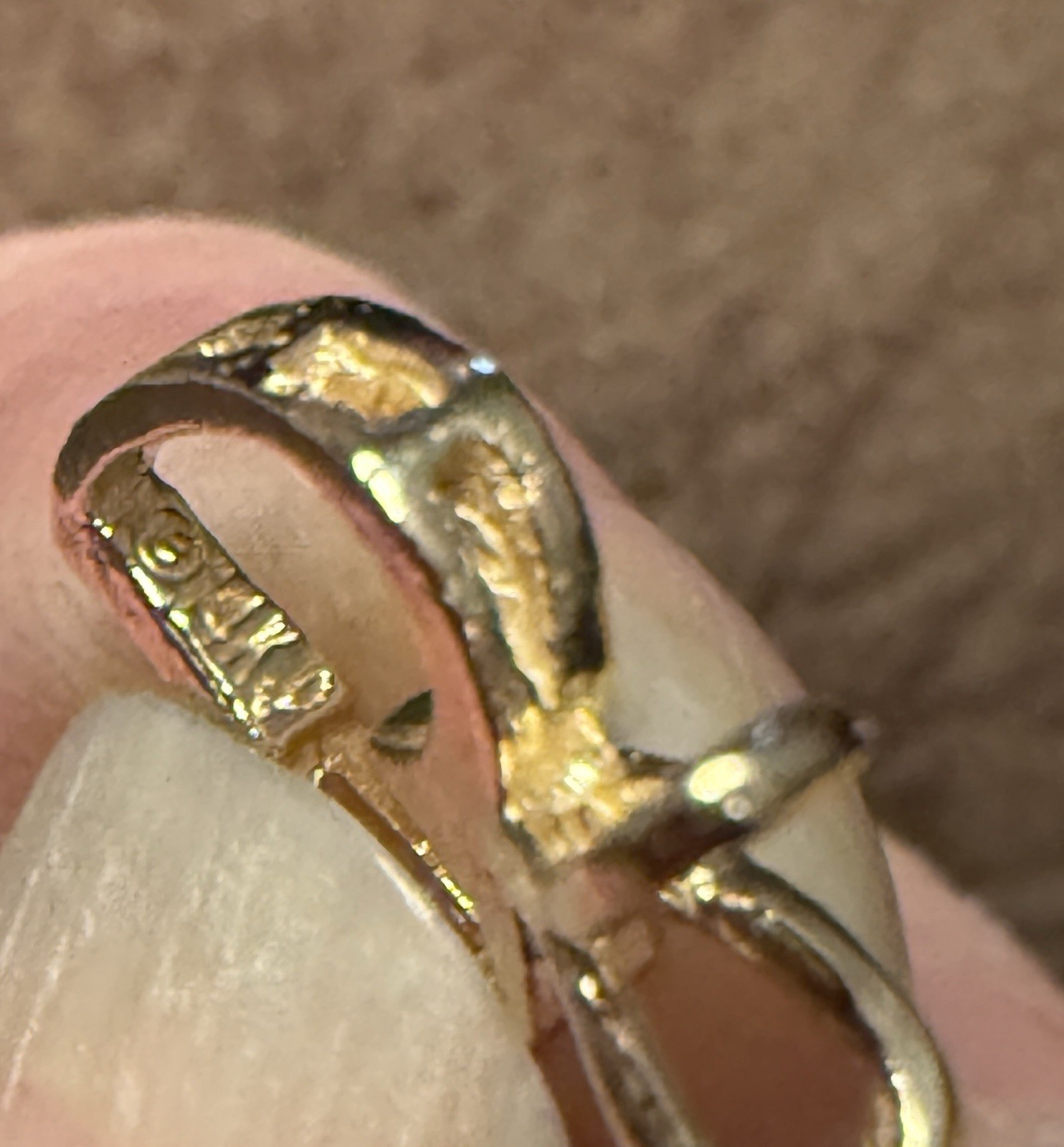 Vintage 14k Yellow Gold Diamond Cut Heart Charm Pendant 0.6g 1/2 Inch X 3/8 In