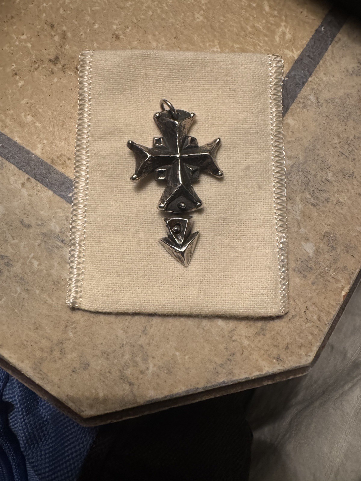 Retired James Avery Large Dangle Rare Cross Pendant