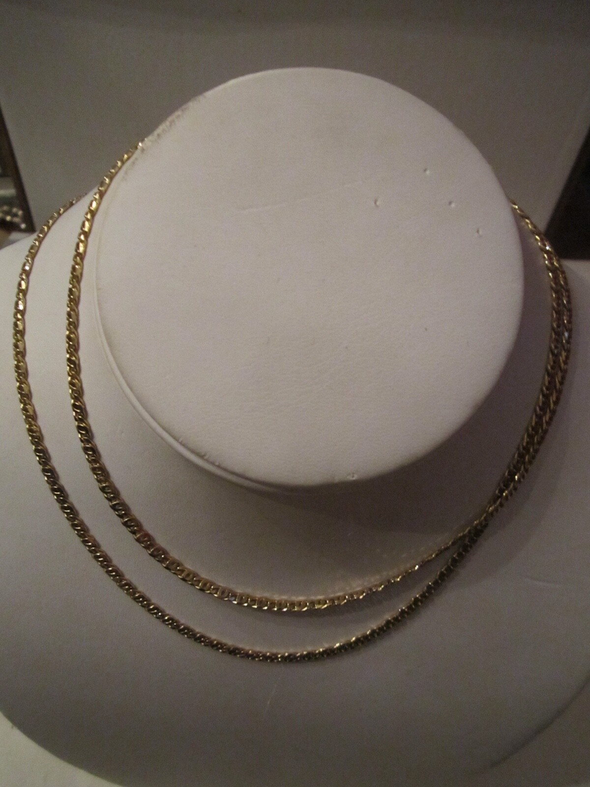 STERLING SILVER CHAIN NECKLACE – 16g – MADE IN ITALY – VERMEIL – 30″ – BBA-9