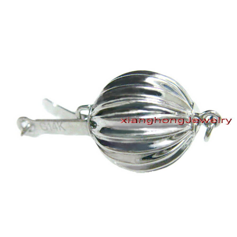 Australia top 17″12-14mm REAL south sea Perfect round WHITE pearl necklace 14K