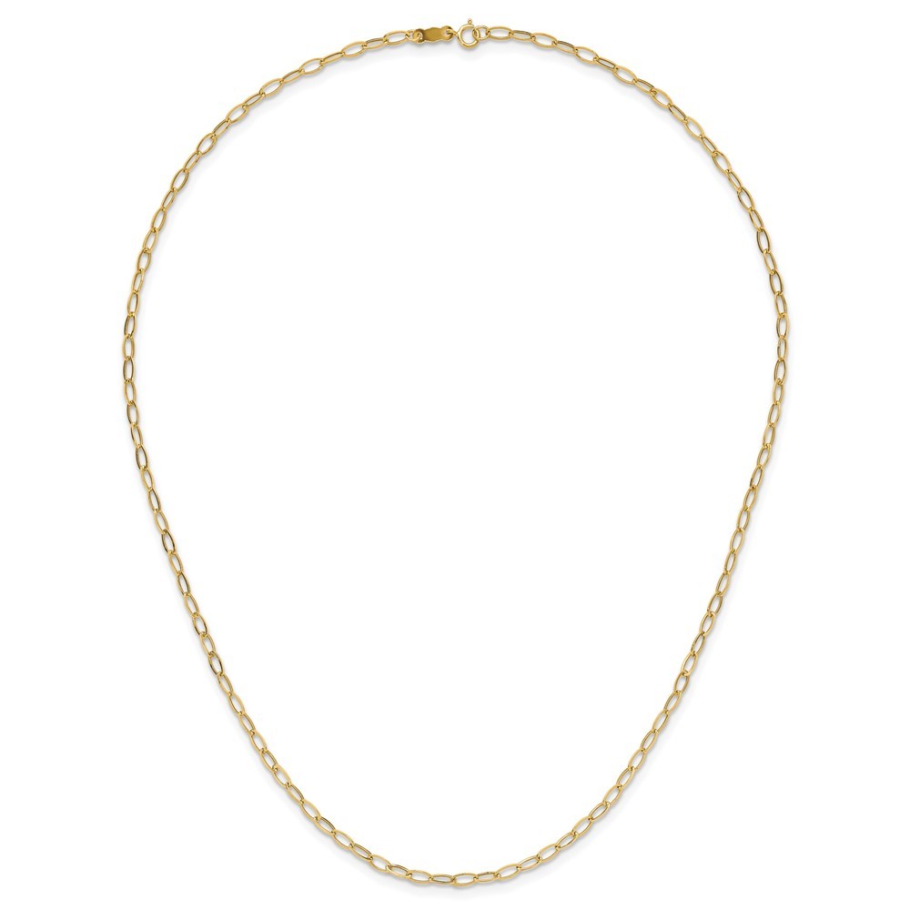 10k Yellow Gold Oval Link Chain Necklace 18″ for Women 1.27 gram