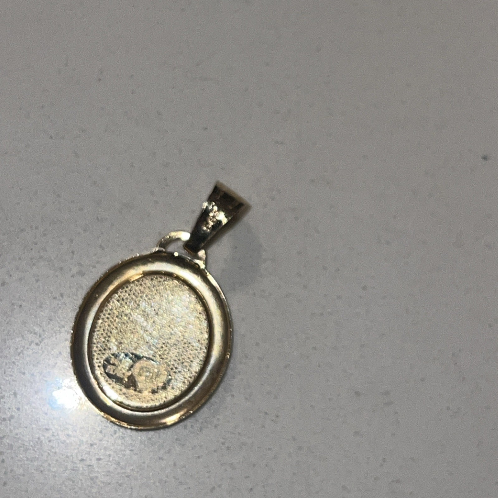 Vintage 14k Gold Cherub Pendant Angel