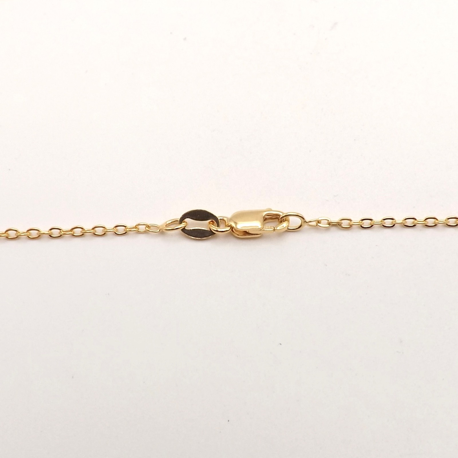 18k Gold Vermeil Sterling Silver Cable Link Pendant Chain Necklace 16in to 18in
