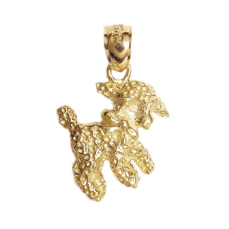 New 14k Yellow Gold Sheep Pendant