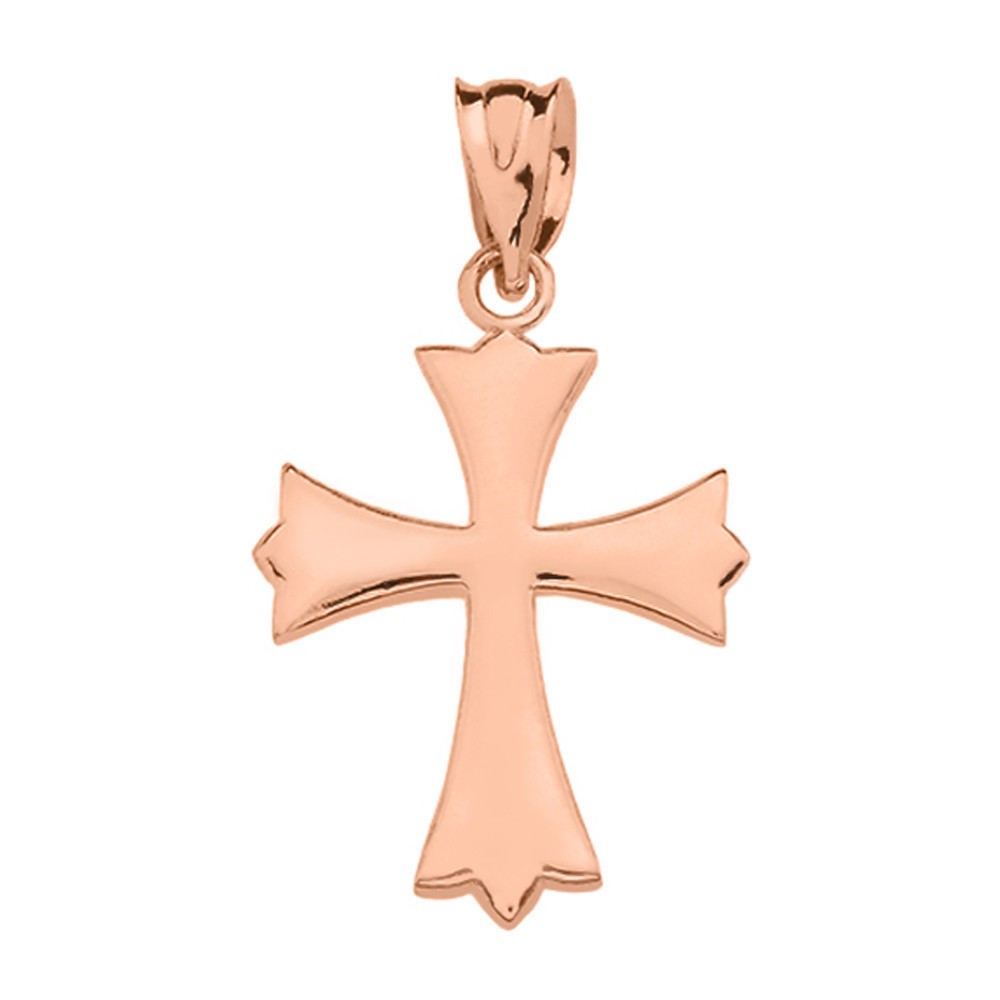 Gold Roman Catholic Pendant Necklace (Available in Yellow/Rose/White Gold)