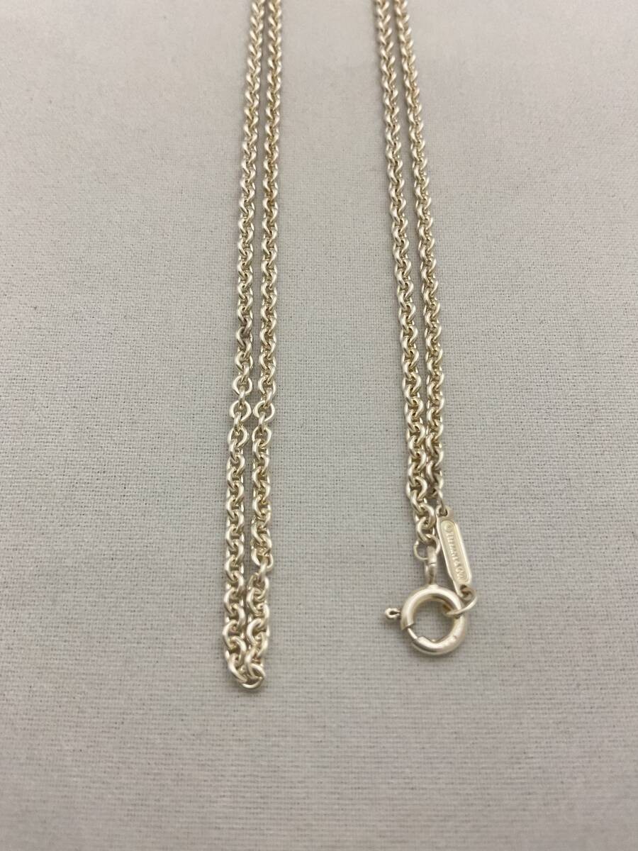 Authentic Tiffany Co 2mm Width Necklace Chain Silver 925 51cm 20in Link Style