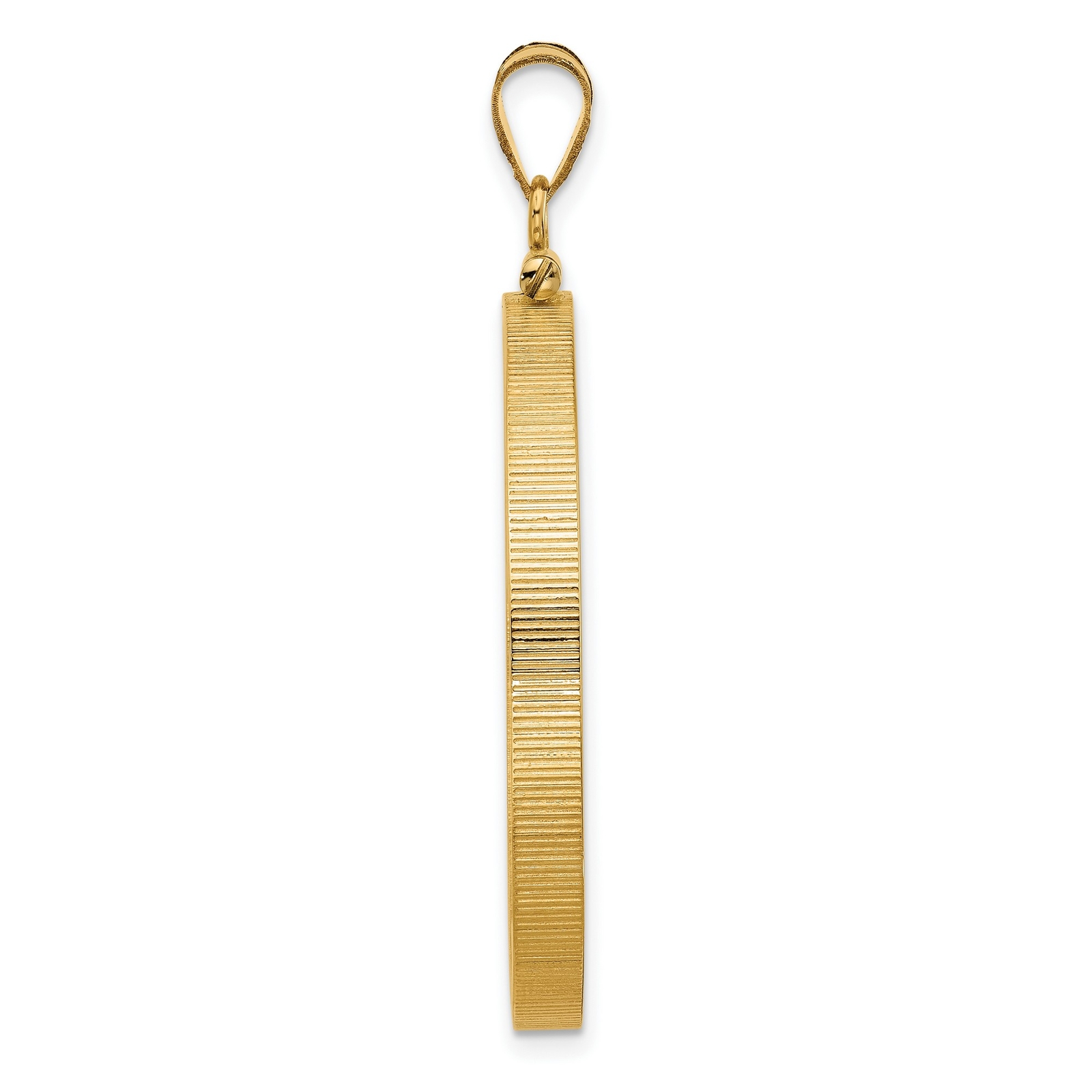 1907-1933 US $20 St Gaudens Double Eagle Screw Top Reeded Coin Bezel in 14k Gold