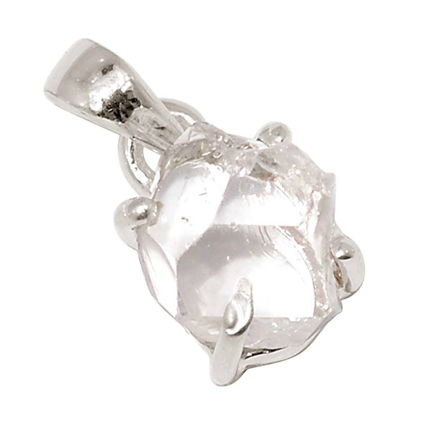 Natural Herkimer Diamond – USA 925 Sterling Silver Pendant Jewelry ALLP-29862
