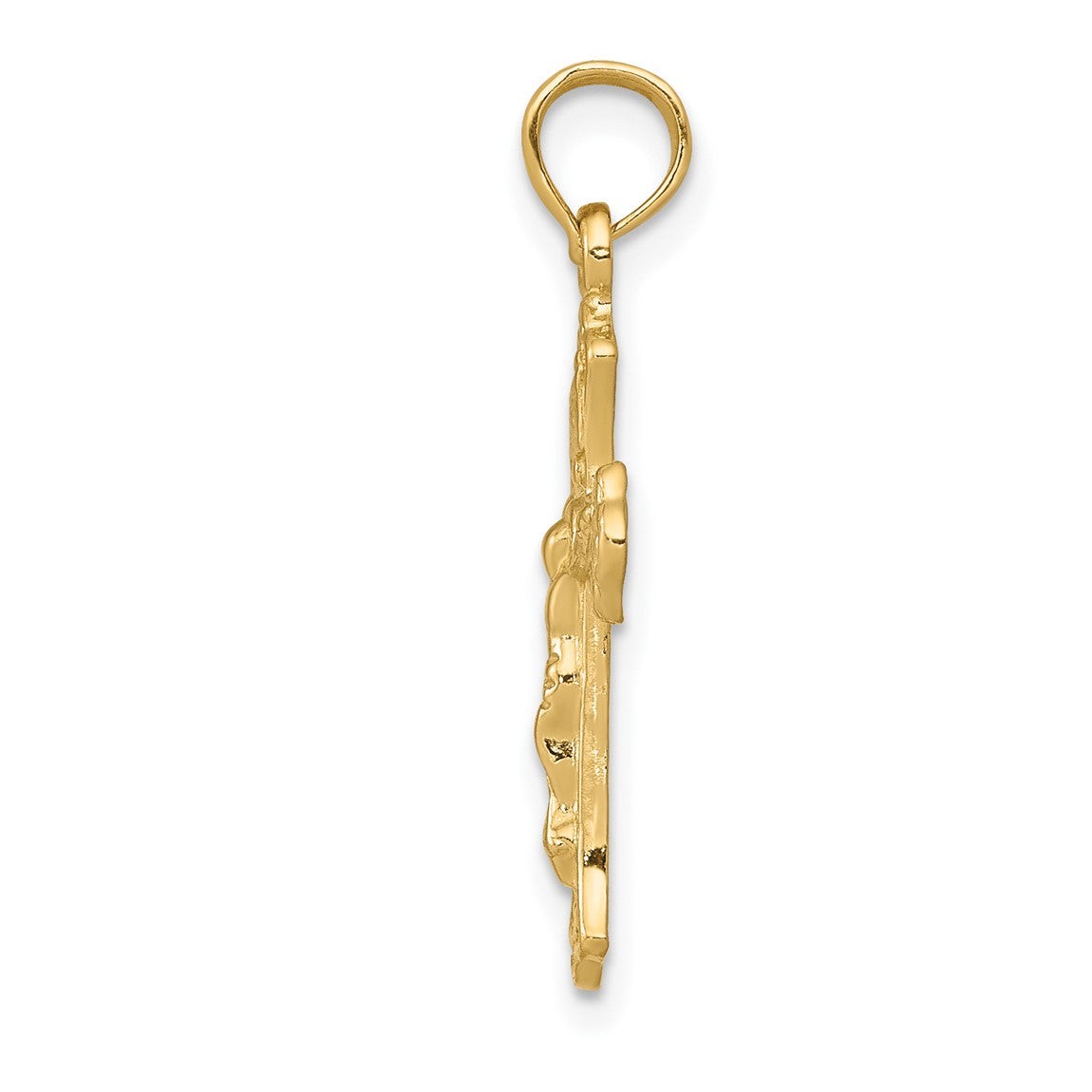 10k Yellow Gold Inri Crucifix Pendant